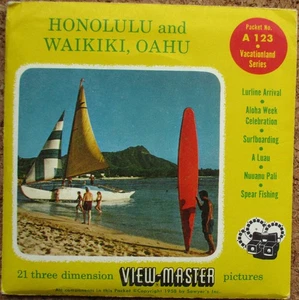 3 VIEW-MASTER 3D BILDSCHEIBEN - HONOLULU AND WAIKIKI | OAHU | HAWAII - Bild 1 von 3