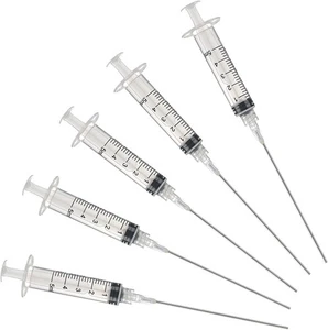 5ml/CC Luer Lock injection Syringe with needle for Scientific 5ML/5 PACKS - Picture 1 of 7
