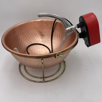 PAIOLO POLENTIERA IN RAME AUTOMATICO ELETTRICO 6LT PER POLENTA BOTTA IL TOP - Immagine 1 di 4