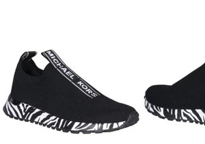 NEW Michael Kors Bodie Knit Zebra Sneakers, Trainers size UK 6 (39) US 8, Black - Picture 1 of 17