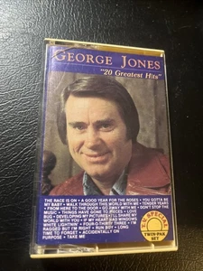 Vintage 1983 George Jones 20 Greatest Hits Cassette Tape - Picture 1 of 5