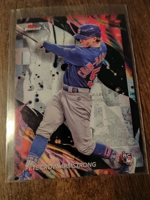 2024 Topps Finest - Uncommon Pete Crow-Armstrong #104 (RC) - Image 1 of 2