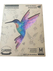 Rompecabezas de madera con figuras de colibrí multicolor CLAORD - Imagen 1 de 7