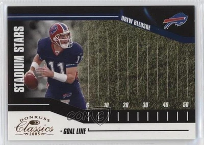 2005 Donruss Classics Stadium Stars Goal Line /750 Drew Bledsoe #SS-4 - Image 1 of 2