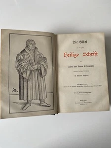 Bibel 1910 Jahr Heilige Schrift Familienchronik Berlin Sammler ! Fundstück ! 1A - Bild 1 von 24