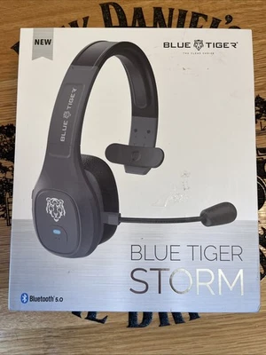 Blue Tiger Storm Gray - Premium Trucker Bluetooth Headset - Wireless  - Image 1 of 4
