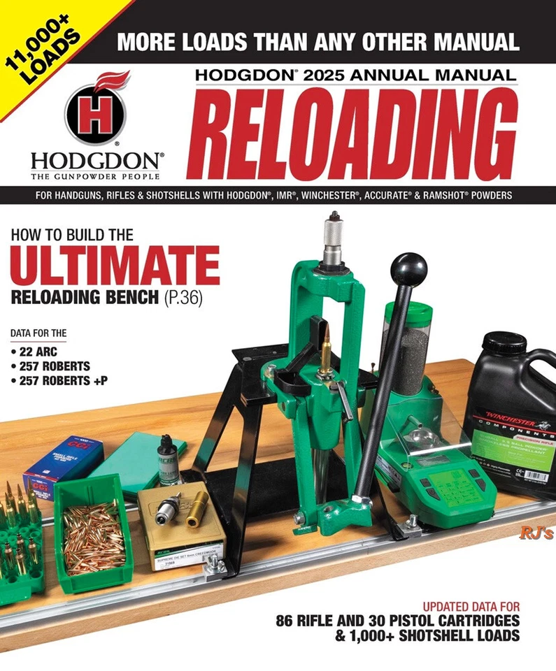 Manual de recarga anual Hodgdon 2025 HDAM25 ¡ENVÍO GRATUITO!! Foto 1 de 1