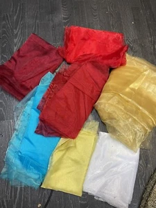 joblot 14 M Mix Colour Organza fabric 58” Wide - Picture 1 of 2
