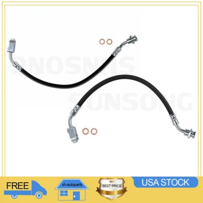 Manguera hidráulica de freno delantera izquierda y derecha Sunsong para camioneta Nissan 1995~1997 Foto 1 de 4