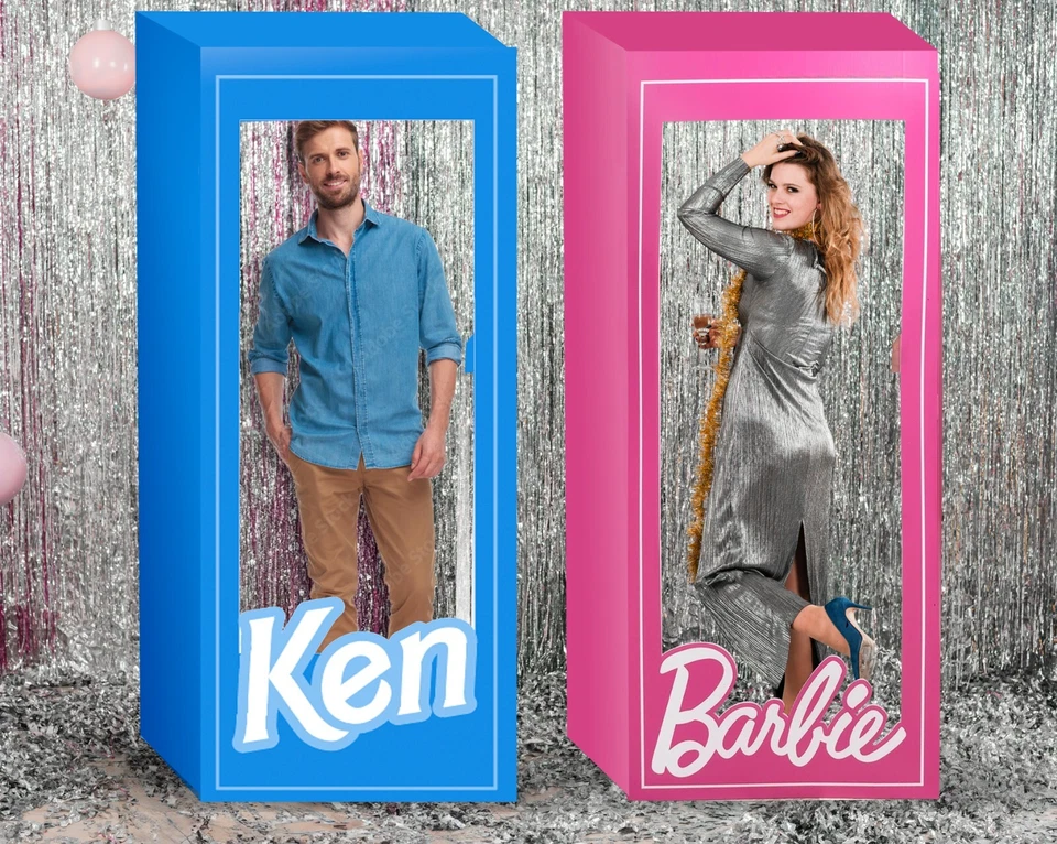 Doll Box Photo Booth, Pink Photo Booth or Ken Box, Personalized Photo Boot 6.5ft - Image 1 of 3