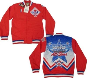 91 Charlotte All Star Game Mens Mitchell & Ness Tailored Fit Warm Up Jacket $150 - Picture 1 of 8