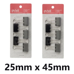10 pcs Office Desk Organize Metal Binder Clips 25mm x 45mm - Picture 1 of 3