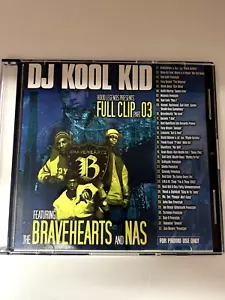 RARE DJ KOOL KID FULL CLIP 3 NYC PROMO MIXTAPE MIX CD NAS & THE BRAVEHEARTS - Picture 1 of 1