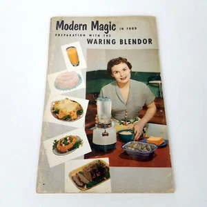 1953 Modern Magic in Food Preparation, Vtg Waring Blendor Blender Recipe Book - Imagen 1 de 12
