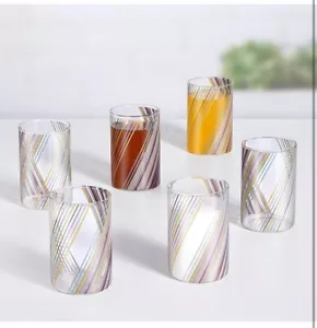 Borosil Bicchieri da Bere, 10 Oz, Set di 6, Senza BPA, Bicchieri da Acqua, Prisma - Foto 1 di 5