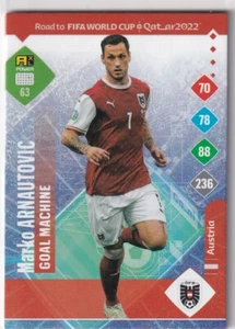Tarjeta Panini Road Qatar World Cup 2022 Nº 63 Marko Arnautovic Goal Machine - Imagen 1 de 1