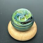 Contemporary Art Glass Marble 1.03&quot; Handmade Chaos Frit Core Borosilicate MIB
