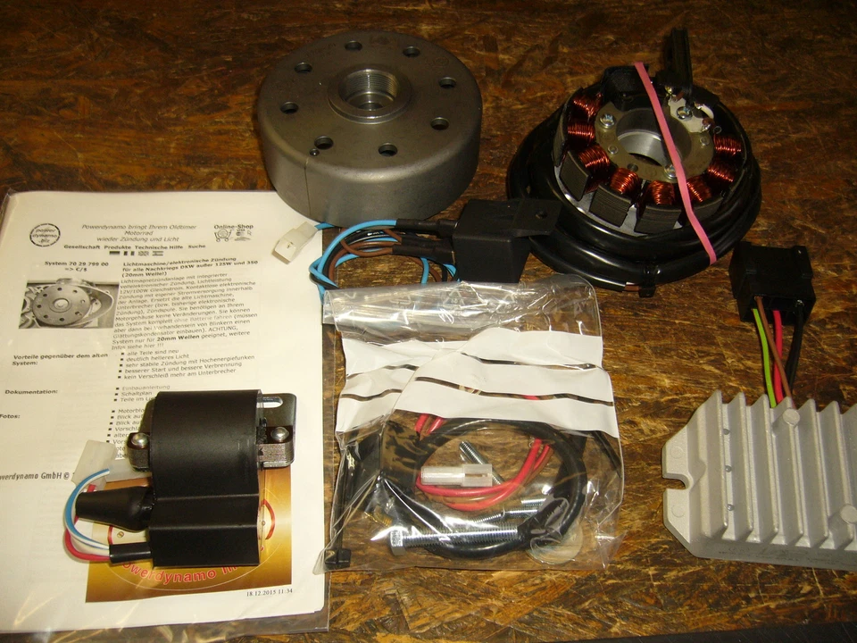 DKW RT 175 Vape 12V Lichtmaschine mit kontaktl. Zündung Powerdynamo RT 250 - Bild 1 von 1