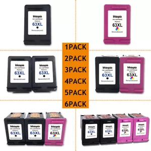 Cartucho de tinta High Yeild 63 XL para HP Envy 4520 4525 Officejet 3632 5255 5258 - Imagen 1 de 36