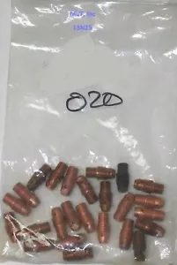Repuesto de antorcha TIG Weldcraft 13N25 Collet .020" (QTY-25) 020ER03-SH - Imagen 1 de 1