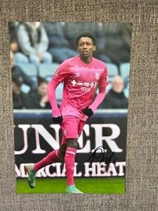JADEN PHILOGENE IPSWICH TOWN FC SIGNED 12X8 INCH COLOUR PHOTO - Picture 1 of 2