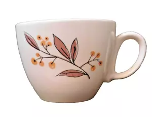 2 tazzine da caffè VINTAGE Salem ceramica vite bacche butterscotch colore 2 toni RETRO - Foto 1 di 9