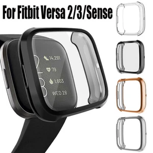 Pour Fitbit Versa 3 2 Sense Protecteur D'écran Étui En Tpu Souple Couverture ~ - Zdjęcie 1 z 28