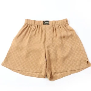 Authentic Gucci GG Monogram Shorts Pants Silk Size XS New - Picture 1 of 14
