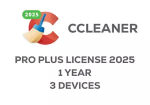 CCleaner Professional Plus 2025 (PC) 1 Year, 3 Devices Key - Picture 1 of 3