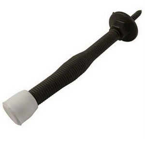 Oil-Rubbed Bronze Spring Door Stop with Bumper, Hickory-Belwith PBH0229-10B - Picture 1 of 1