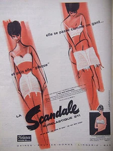 PRESSEWERBUNG 1961 LE TULLE SCANDALE SURELASTIQUE 211 - ADVERTISING - Bild 1 von 1
