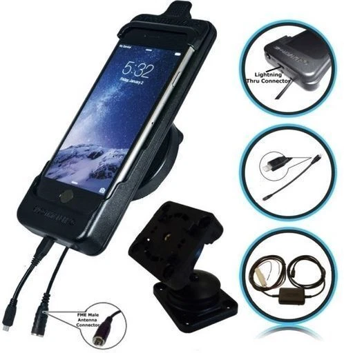  Smoothtalker Cradle Carkit Dash Mount iPhone 8, 7, 6 , 6S FME Ant Hard Wired - image 1 of 1