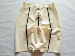 100% Latex Rubber Gummi Weiß Boxer Shorts Cosplay Briefs Masquerade Unique Men L - Bild 1 von 2