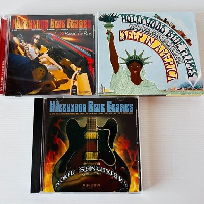 Hollywood Blue Flames CD Bundle Blues Deep In America Soul Sanctuary Road to Rio - Image 1 of 4