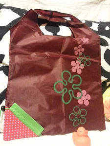 3 Brand new Strawberry Foldable Pocket Reusable Shopping Tote Bags - US seller - Picture 1 of 1