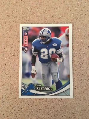GORGEOUS 2013 TOPPS KICKOFF BARRY SANDERS #43 OLD DETROIT LIONS - Image 1 of 2