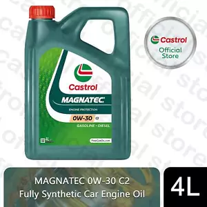 Castrol MAGNATEC 0W-30 C2 Car Engine Oil with Dualock Technology, 4 Litre - Picture 1 of 7