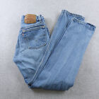 Vintage Levis 501 Mens 28X30 Blue Denim Made in USA Light Wash Button Fly