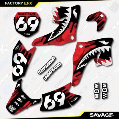 Kit de gráficos camuflaje Red Savage para Suzuki Drz70 08-19 Drz 70 calcomanías Foto 1 de 3