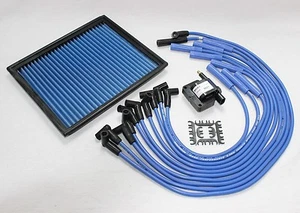 8,5 mm bujía cables bobina filtro de aire de por vida 1994-97 Dodge RAM 1500 2500 3500 - Imagen 1 de 4