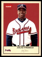 2005 Fleer Tradition Julio Franco . Atlanta Braves #85