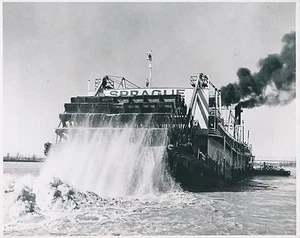 U S A c. 1950 - Bateau Roues à Aubes "Sprague" Mississippi River - Div 11220 - Picture 1 of 2