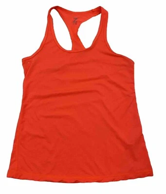 Camiseta sin mangas para mujer Z By Zella, naranja neón, espalda deportiva, talla extra pequeña, usada Foto 1 de 3
