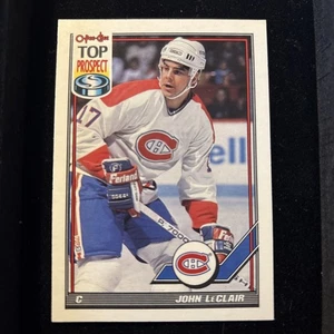 1991 O-Pee-Chee OPC #209 John LeClair Montreal Canadiens ROOKIE - Bild 1 von 2