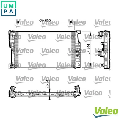 RADIATOR ENGINE COOLING 735493 FOR BMW 2/F87 N55B30A 3.0L 6cyl 2 F22, F87 - Image 1 of 4