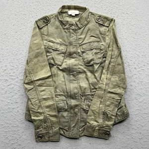 LOFT Damen Gr. XS Petite Green Camouflage Military Style Button Down Jacke - Bild 1 von 9