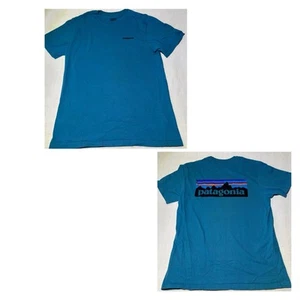 Patagonia Men’s P-6 Logo Short Sleeve Cotton T-Shirt Size Medium - Picture 1 of 9