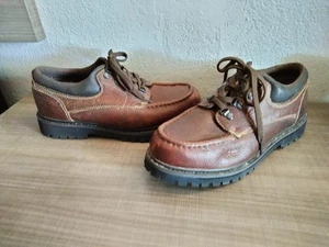 Falls Creek Men's Brown Casual Leather Dress Shoes Size 10.5 #816586 ~ Excellent - Picture 1 of 14