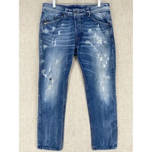 Jeans Diesel Blue Eyecons Edizione 2013/2 Distressed Denim Italia Uomo 32 Baffi - Foto 1 di 16