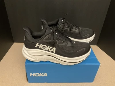 Zapatos para correr para hombre Hoka One One Clifton 10 negros/blancos. Talla 8D. ¡Impresionantes zapatos! Foto 1 de 4